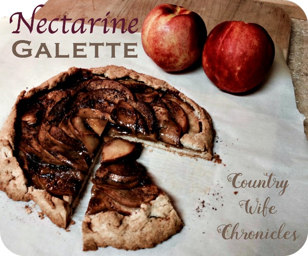 nectarine galette at Country Wife Chronicles