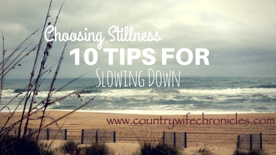 Choosing Stillness Feature Image at Country Wife Chronicles