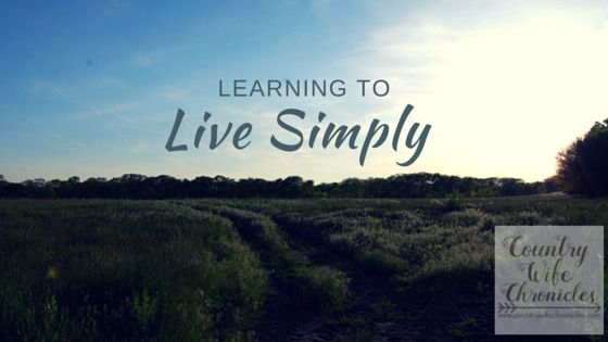 Learning to Live Simply at Country Wife Chronicles
