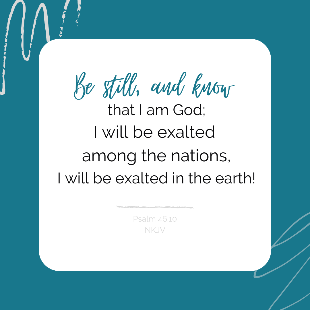 Psalm 46:10 Graphic for (In)Fertility Book Excerpt Post