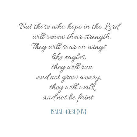 Isaiah 40:31 {NIV}