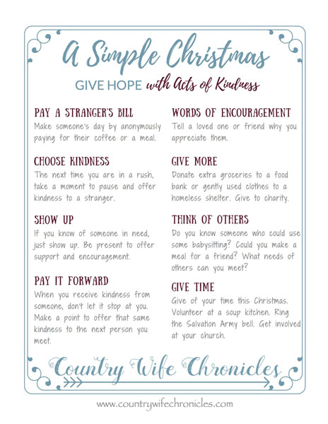 A Simple Christmas Give Hope PDF Image