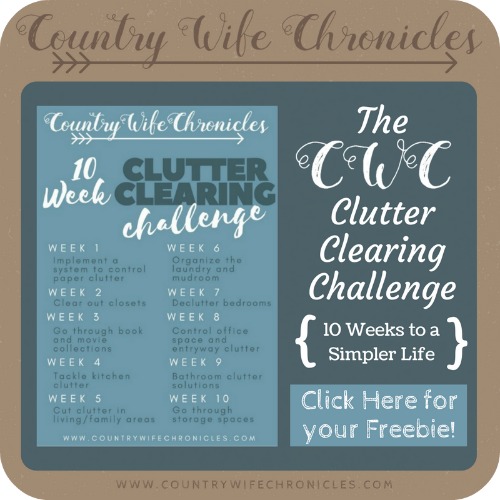Clutter Clearing Challenge PDF Freebie Graphic