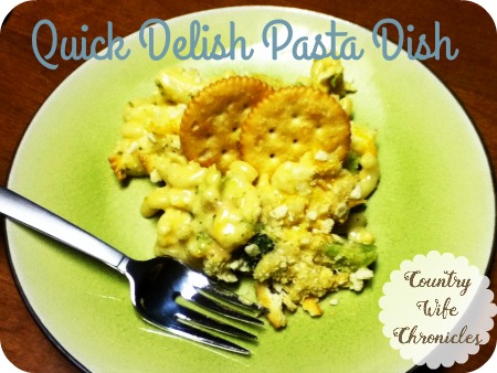 Quick Delish Pasta Dish from Country Wife Chronicles